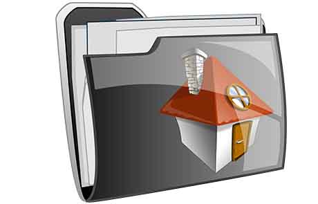 carpeta con una casa